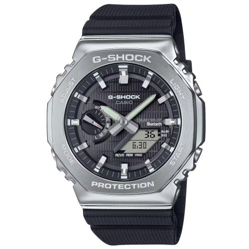 CASIO G-SHOCK  太陽能x藍牙連線 八角雙顯腕錶 GBM-2100-1A