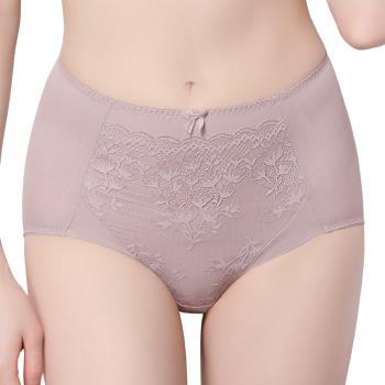 【Swear 思薇爾】輕沁舒系列L-3XL涼感蕾絲高腰三角女內褲(靜謐膚)