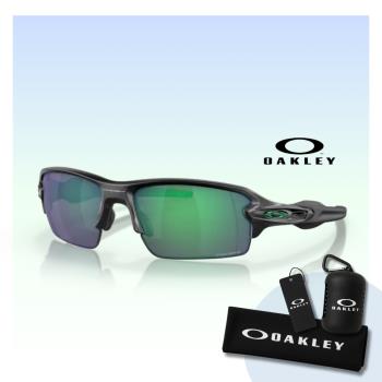 Oakley】Flak 2.0 亞洲版運動太陽眼鏡(OO9271-25 Prizm jade 偏光鏡片
