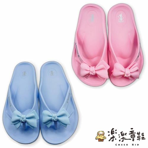 MIT卡通蝴蝶結夾腳拖-兩色可選