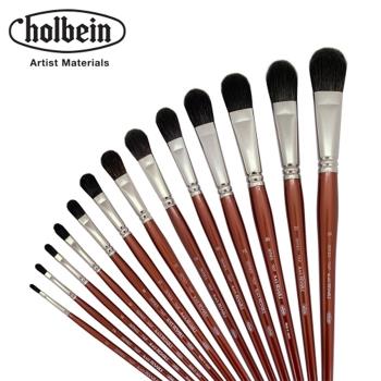 日本 HOLBEIN 專業精品級好賓 700F 黑貂水彩筆 (半圓) #8號 單支價格