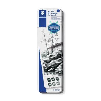 【STAEDTLER 施德樓】專業精品級頂級全石墨鉛筆6入 MS100 G-M6