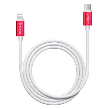 CITYBOSS 65W 氮化鎵快充黑+NEXSON 蘋果認證 Type-C to Lightning-紅色