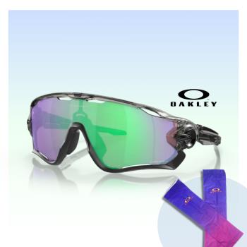 【Oakley】Jawbreaker 公路運動太陽眼鏡(OO9290-46 Prizm road jade 鏡片)