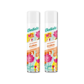(2罐超值組)英國Batiste-清爽控油潔淨蓬鬆持香乾洗髮噴霧-甜心玫瑰200ml/罐(免水洗扁塌髮蓬蓬粉,條碼瀏海去油光,頭皮消臭去味髮香粉)