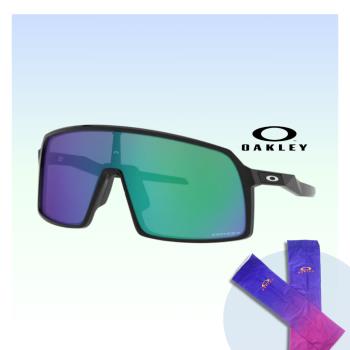 【Oakley】Sutro 亞洲版 運動太陽眼鏡(OO9406A-17 Prizm jade 鏡片)