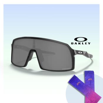 【Oakley】Sutro 亞洲版 運動太陽眼鏡(OO9406A-02 Prizm black 鏡片)