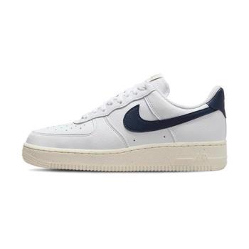 Nike Air Force 107 NN 女 白黑 運動 AF1 復古 皮革 經典 休閒鞋 FZ6768-100