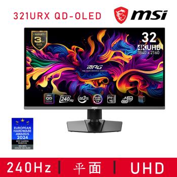 【MSI 微星】MPG 321URX QD-OLED 電競顯示器