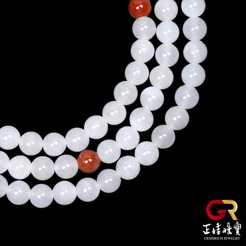 正佳珠寶】和田白玉頂級新疆老礦5.8-6.2mm 108顆平安轉運珠和田白玉