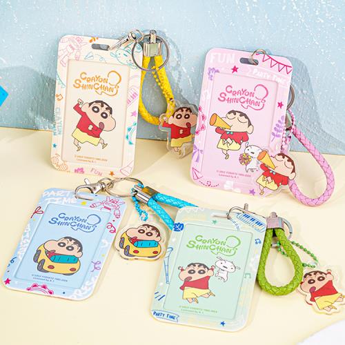 卡通票卡夾蠟筆小新票卡夾悠遊卡夾卡套車票夾證件套識別證套鑰匙圈 84520(平輸品)【卡通小物】