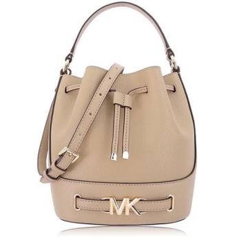 Michael Kors 荔枝紋皮革 / 小款 / 水桶 兩用包 奶茶色