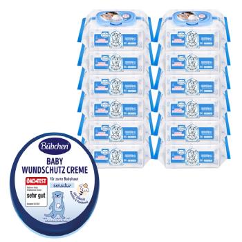 【貝恩】保養柔濕巾80抽*12包+【貝臣】萬用護膚膏150ml