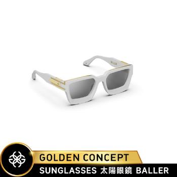 【Golden Concept】BALLER 太陽眼鏡 Sunglasses 白/金 AC-SG-WH-G-BALLER