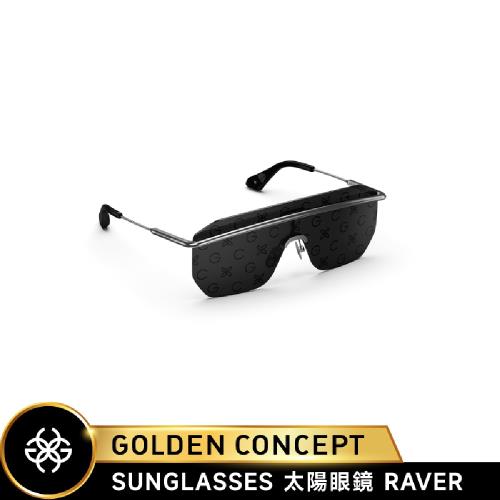 【Golden Concept】 RAVER 太陽眼鏡 Sunglasses 黑/銀 AC-SG-BK-SL-RAVER