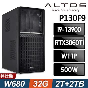 Acer Altos P130F9 商用工作站 (i9-13900/32G/2TB+2TSSD/RTX3060Ti-8G/W11P)