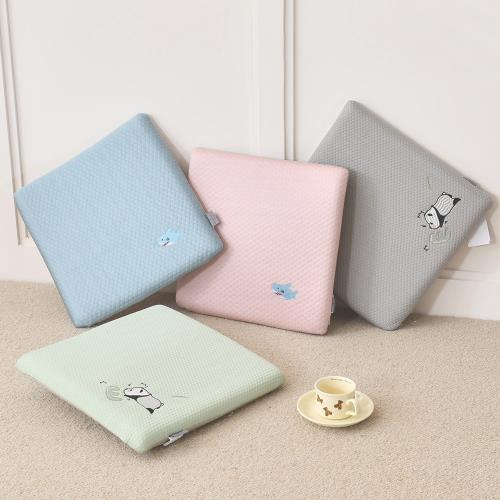 HOYACASA 涼感刺繡記憶坐墊(40×40公分)-多款任選