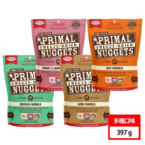 【派莫】原獵生食 犬用凍乾主食磚 397g 兩包組