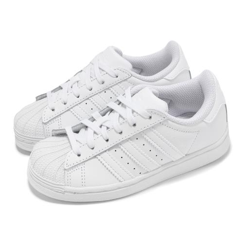 adidas 童鞋 Superstar C 白 小白鞋 中童 小朋友 休閒鞋 愛迪達 EF5395