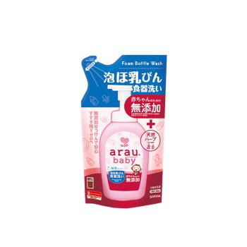 日本 SARAYA arau.baby 愛樂寶 寶貝 奶嘴奶瓶清潔泡泡補充包450ml