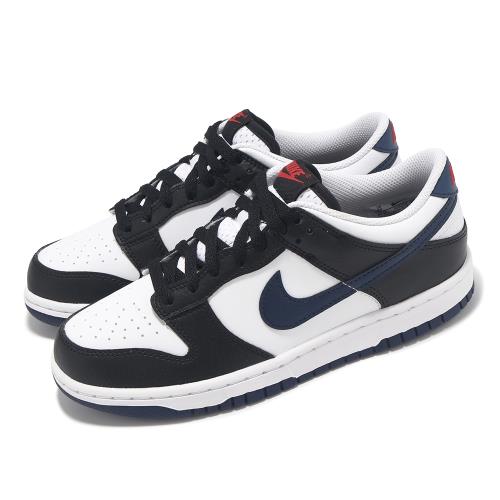Nike 休閒鞋 Dunk Low GS Team USA 大童 女鞋 黑 白 藍 百搭 HJ9202-001