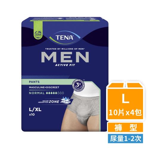 【添寧】 玩色敢動褲 男用月牙灰L號(10片x4包)/箱購