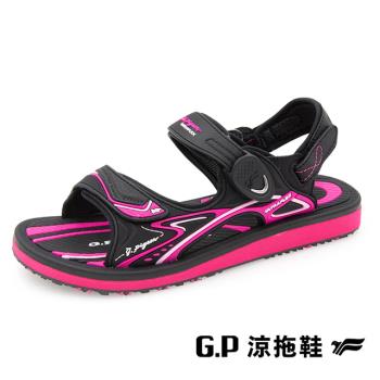 G.P(女)高彈力舒適兩用涼拖鞋 女鞋-黑桃色