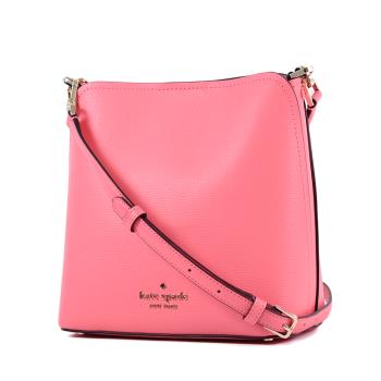 KATE SPADE darcy 防刮皮革磁扣手提/斜背二用包-蜜桃粉/小-特