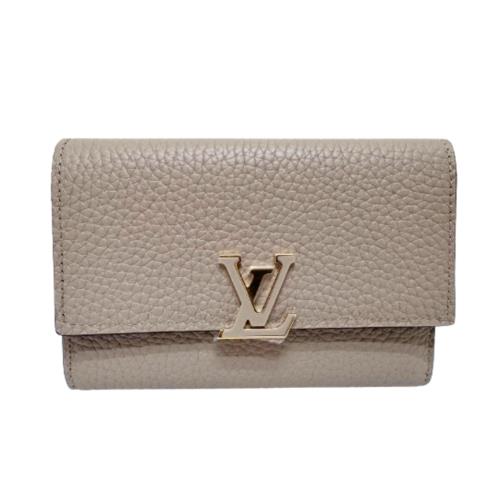 【Louis Vuitton】路易威登 LV Capucines 小型錢包 卵石色 - M62159 