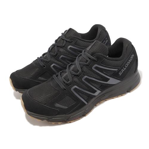 Salomon 越野跑鞋 X-Mission 4 Suede 黑 麂皮 膠底 男鞋 休閒款 抗撕裂 L41607100
