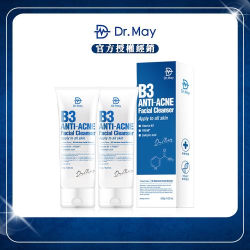 【Dr. May美博士】B3專業毛孔調理洗顏乳(120g/條) x2