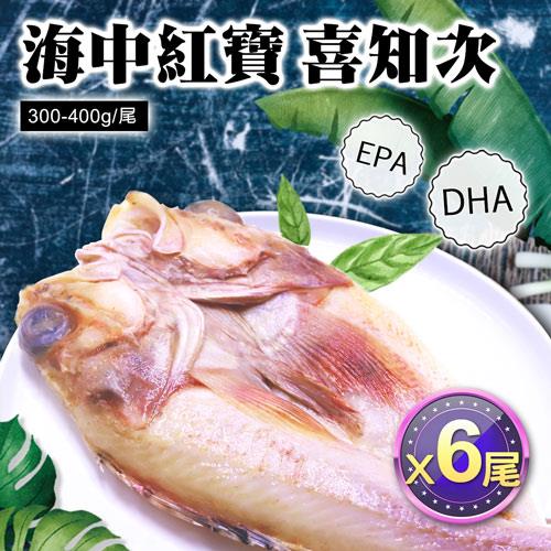 築地一番鮮 -深海紅寶石喜知次一夜干6尾組(300-400g/尾)