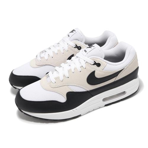 Nike 休閒鞋 Air Max 1 ESS 男鞋 米白 黑 運動鞋 氣墊 復古 FZ5808-101