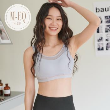 【伊黛爾】艾蓓夏拉 石墨烯防震機能運動無鋼圈單件內衣(M-3XL,灰色)