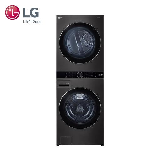 LG樂金 19公斤洗衣+16公斤乾衣 WashTower™ AI智控洗乾衣機 (尊爵黑) WD-S1916B