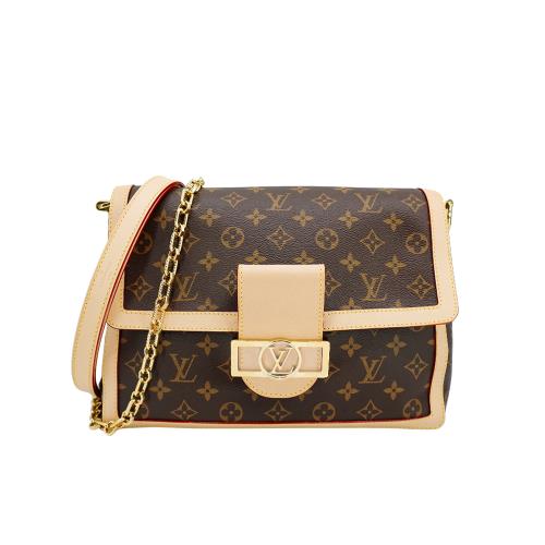 Louis Vuitton Dauphine Soft GM 展示品  帆布手提肩背包(M47149-咖)