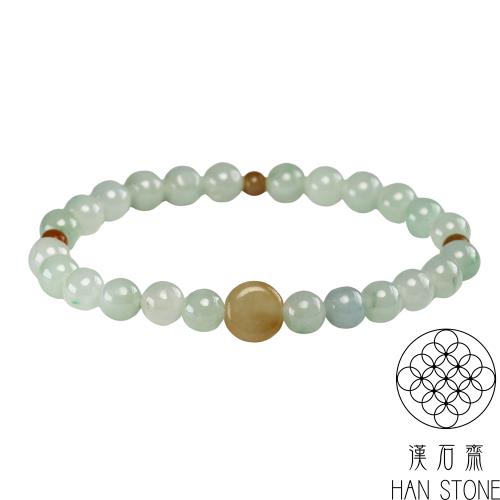 【漢石齋】天然翡翠A貨 混色手珠手串(28pcs/14g)