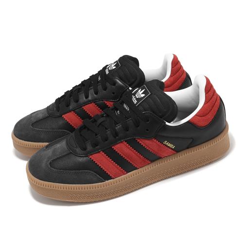 adidas 休閒鞋 Samba XLG 男鞋 黑 紅 膠底 厚底 增高 復古 德訓鞋 愛迪達 IE9178