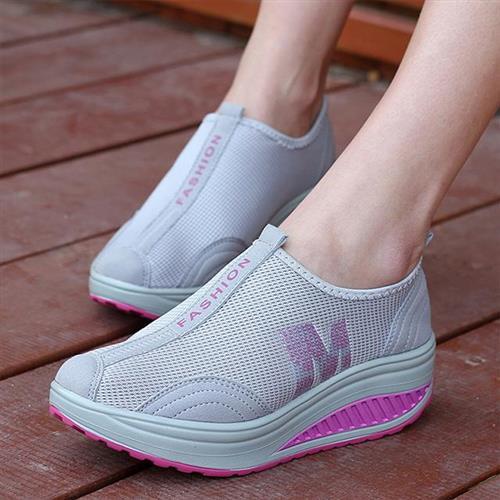 【Alice】舒適氣墊透氣鞋面厚底休閒鞋(運動鞋/跑步鞋/厚底/休閒鞋)