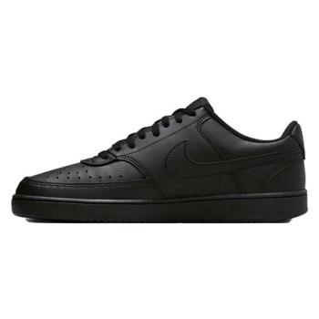 Nike 休閒鞋 男鞋 皮革 COURT VISION 全黑【運動世界】DH2987-002