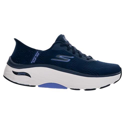 Skechers 慢跑鞋 女鞋 寬楦 瞬穿 GO RUN MAX ARCH FIT 深藍【運動世界】128930WNVLV