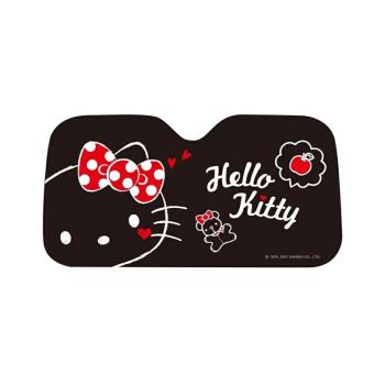 【HELLO KITTY】炫彩前窗遮陽板 (黑) PKTD012B-13