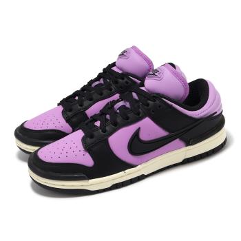 Nike 休閒鞋 Wmns Dunk Low Twist 女鞋 粉紫 黑 Rush Fuchsia DZ2794-500