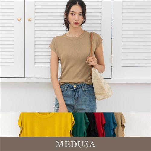 現貨【MEDUSA 曼度莎】ICare 基本款 圓弧下襬打底針織衫 - 6色（F）｜女上衣 內搭上衣 針織上衣