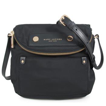 MARC JACOBS 黑色尼龍磁扣式斜揹包(小)