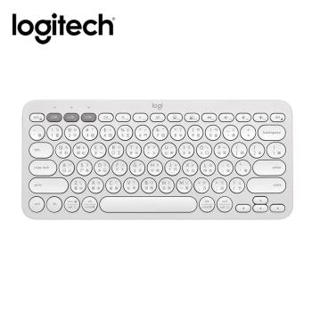 【Logitech 羅技】K380S 跨平臺藍牙鍵盤 珍珠白