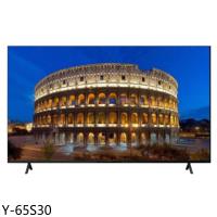  SONY 索尼 Y-65S30 65吋 4K 解析度 LED 電視，提供超清晰 3840x2160 畫質，支援 4K 高畫質數位輸出，60Hz 倍頻順暢播放。內建杜比數位音效，10W+10W 喇叭輸出，環繞立體聲體驗。配備 4 組 HDMI 高畫質端子、2 組 USB 插槽，方便連線多媒體裝置。尺寸不含底座 1452x836x72mm，重量約 20.7kg，110V 電源需求，支援中英文選單。馬來西亞產地，BSMI 認證 R33021，享 2 年保固（需註冊），含桌上型基本安裝服務。完美家用娛樂選擇，提升您的視聽享受！ 