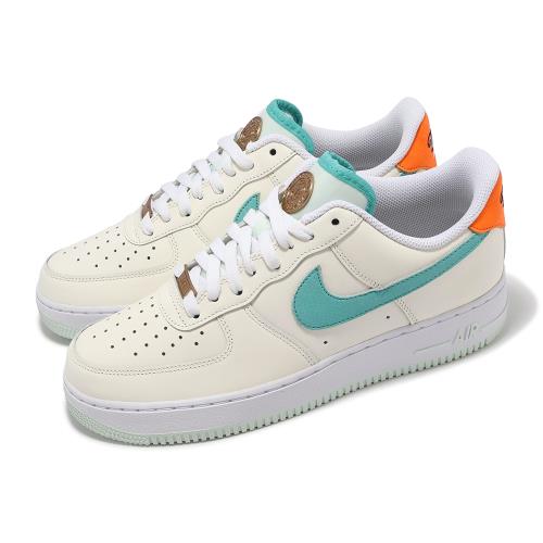 Nike 休閒鞋 Air Force 1 07 Be The One 男鞋 女鞋 米白 綠 金標 AF1 HM3728-131