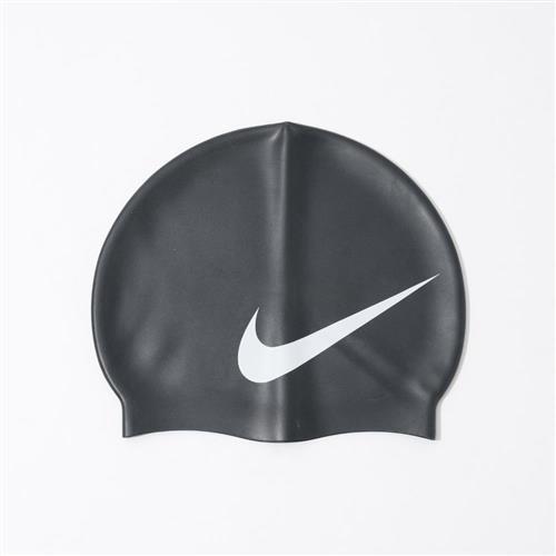 Nike Swim 黑色 輕薄 成人 游泳 大勾勾 矽膠 泳帽 NESS8163-001