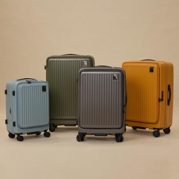【金安德森】24吋 Traveler 前開式頂規Hinomoto靜音輪行李箱-多色任選